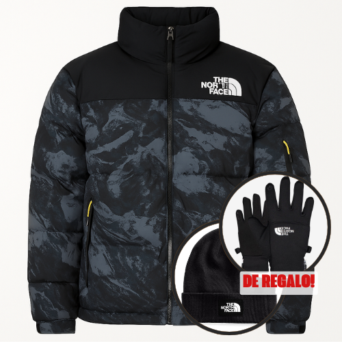 Campera The North Face Puffer ® + Gorrito y Guantes North Face de REGALO!