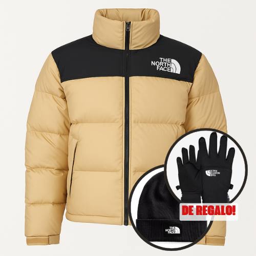 Campera The North Face Puffer ® + Gorrito y Guantes North Face de REGALO!