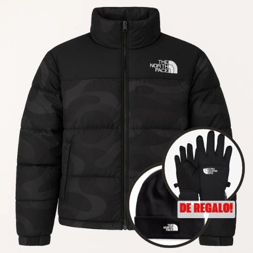 Campera The North Face Puffer ® + Gorrito y Guantes North Face de REGALO!