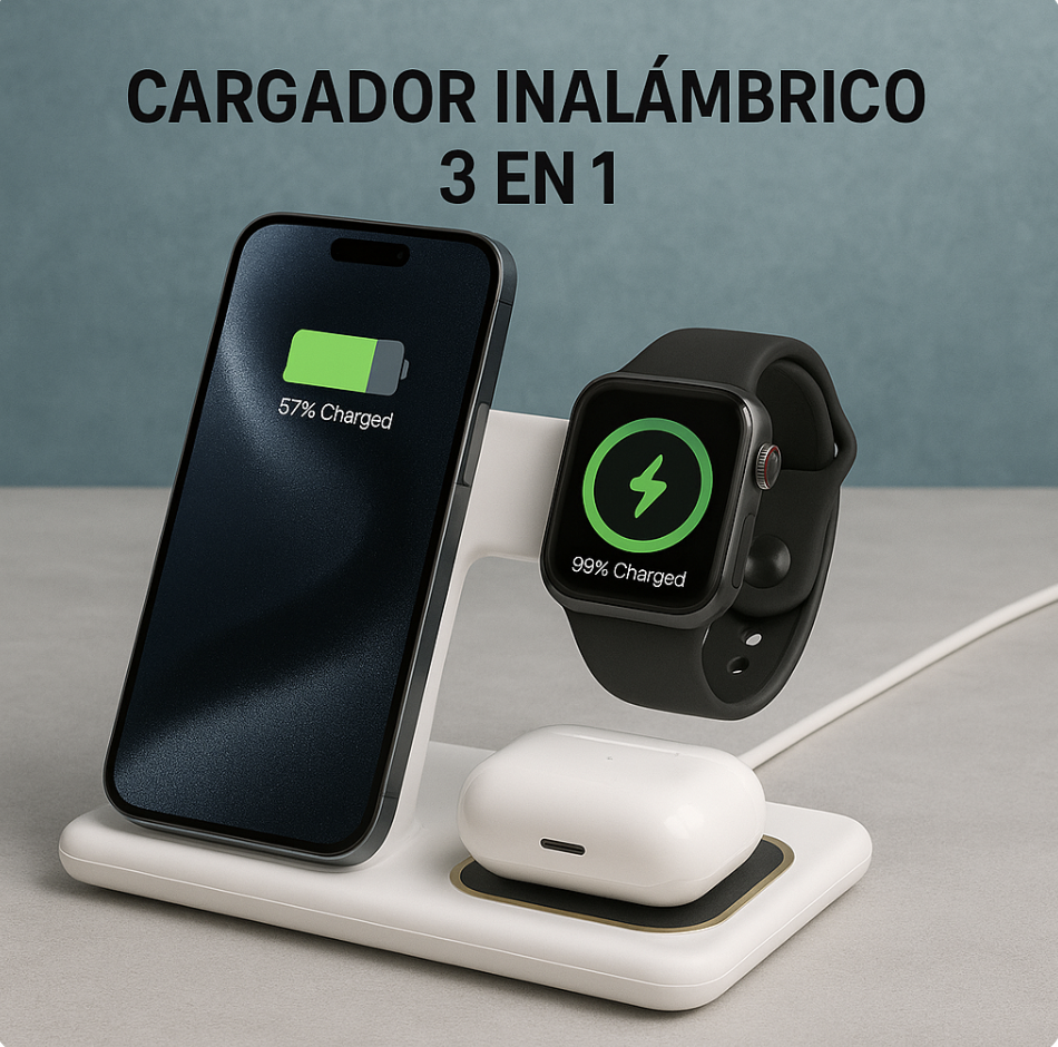 Cargador inalámbrico 3 en 1®