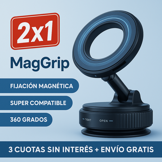 2x1 MagicGrip ® - Soporte Magnético con Giro 360°