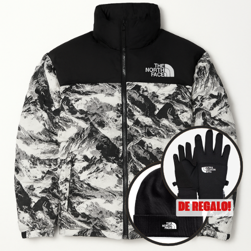 Campera The North Face Puffer ® + Gorrito y Guantes North Face de REGALO!